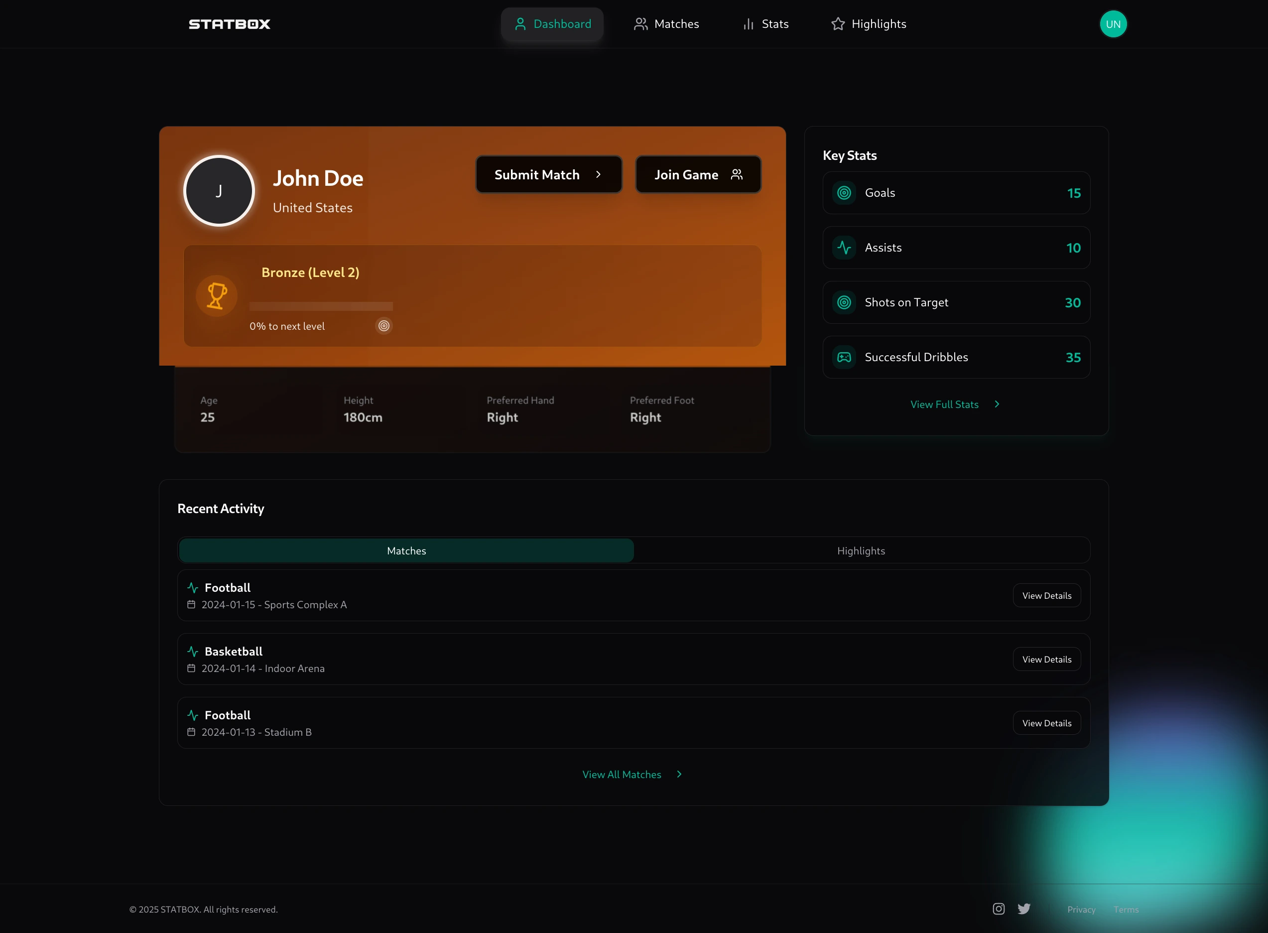 Statbox Dashboard